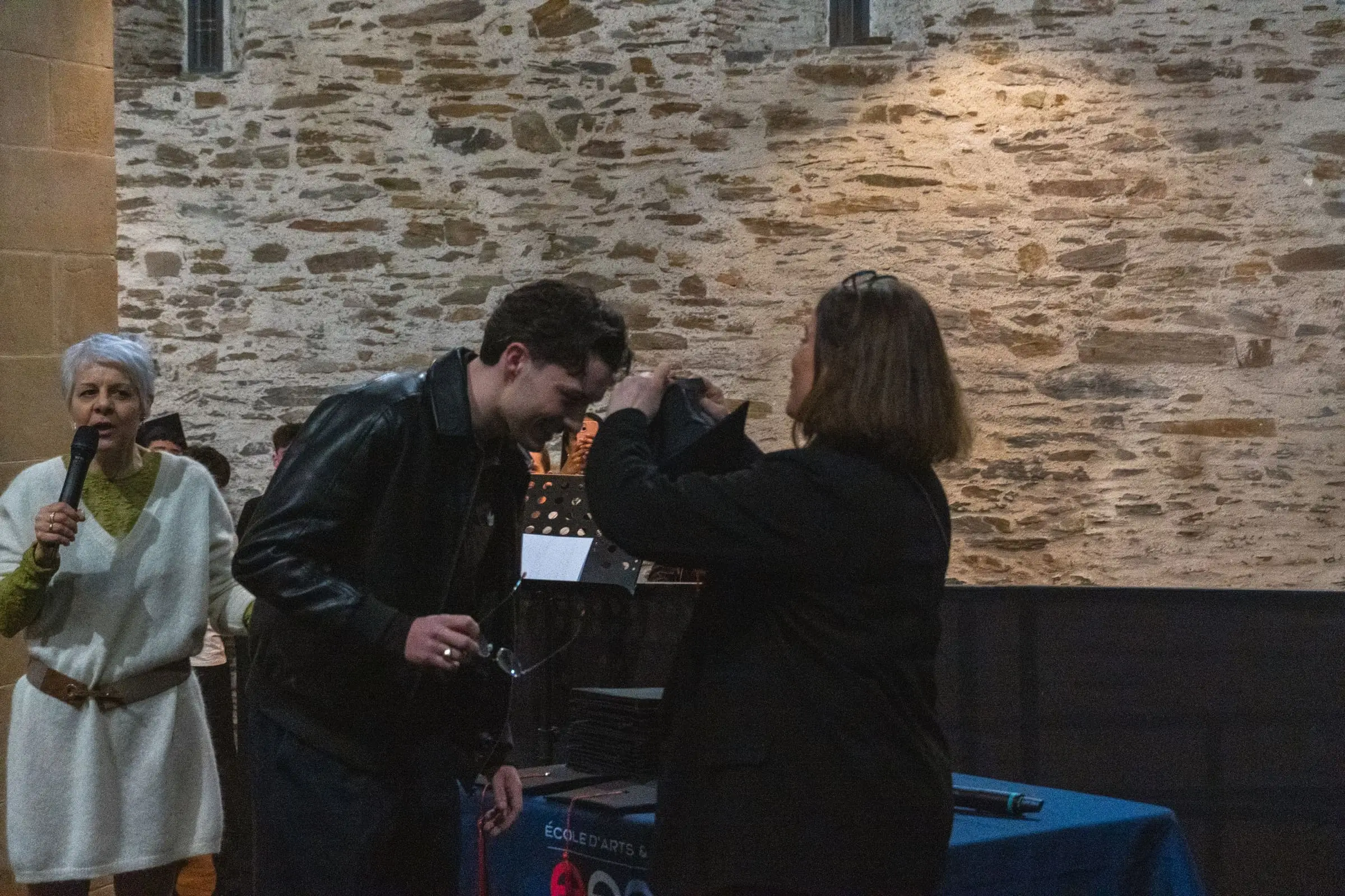 La remise du diplôme, major de promotion